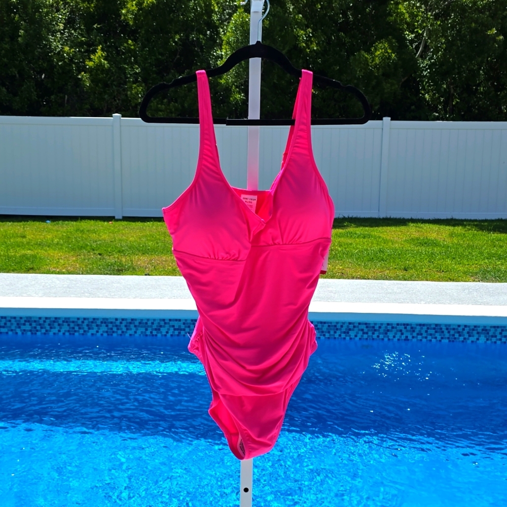 ποΈ Anne Cole Hot Pink One Piece - Picture 1 of 9